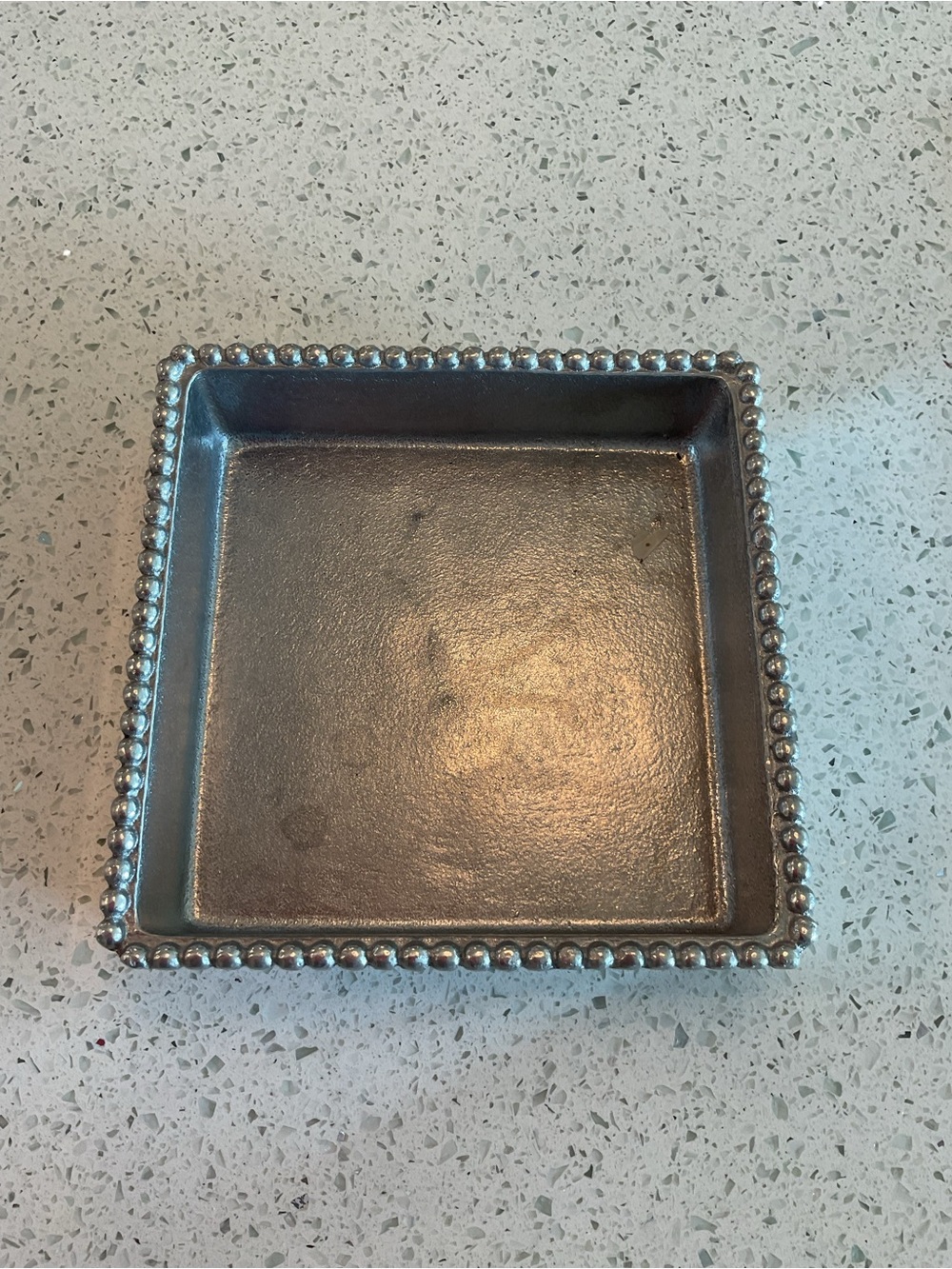 Mariposa Recycled Aluminum Beaded Cocktail Napkin Holder - Picture 2 of 4